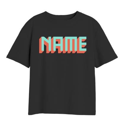 CUSTOM BLOCK TEXT T-SHIRT