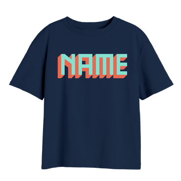 CUSTOM BLOCK TEXT T-SHIRT