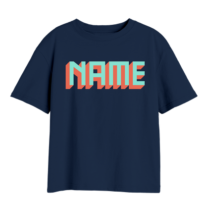 CUSTOM BLOCK TEXT T-SHIRT ADULT