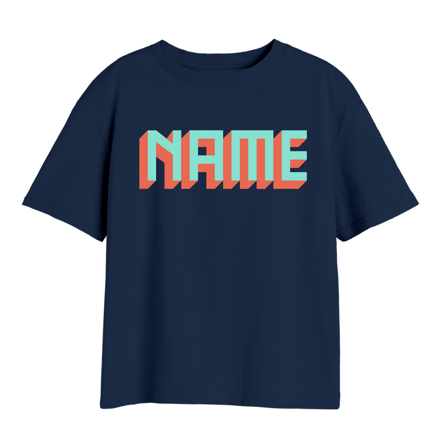 CUSTOM BLOCK TEXT T-SHIRT