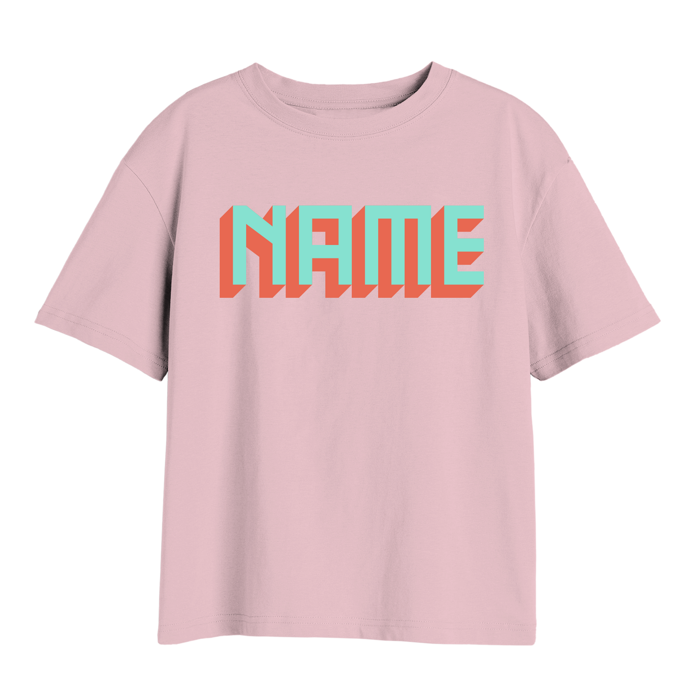 CUSTOM BLOCK TEXT T-SHIRT