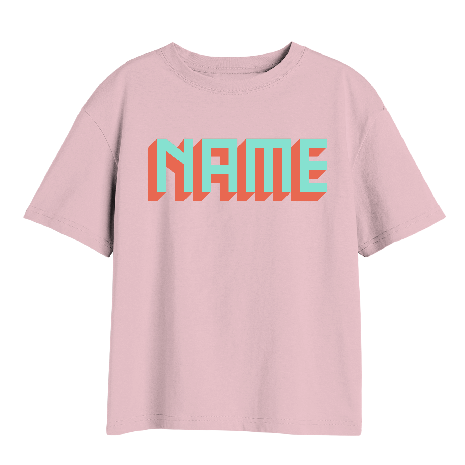 CUSTOM BLOCK TEXT T-SHIRT