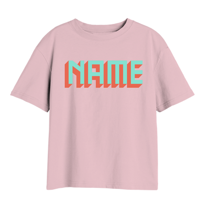 CUSTOM BLOCK TEXT T-SHIRT