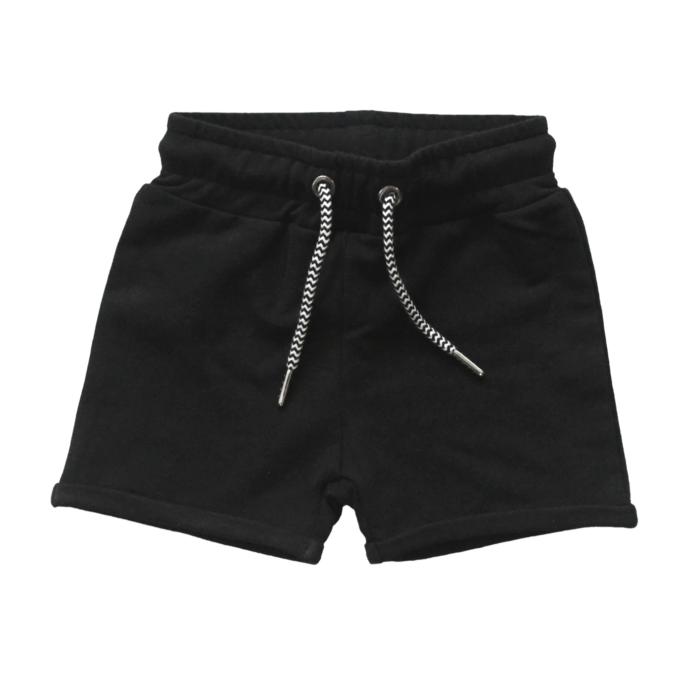 Bamboo Drawstring Shorts - Black