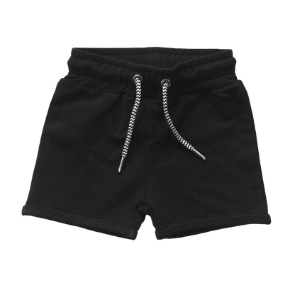 Bamboo Drawstring Shorts - Black