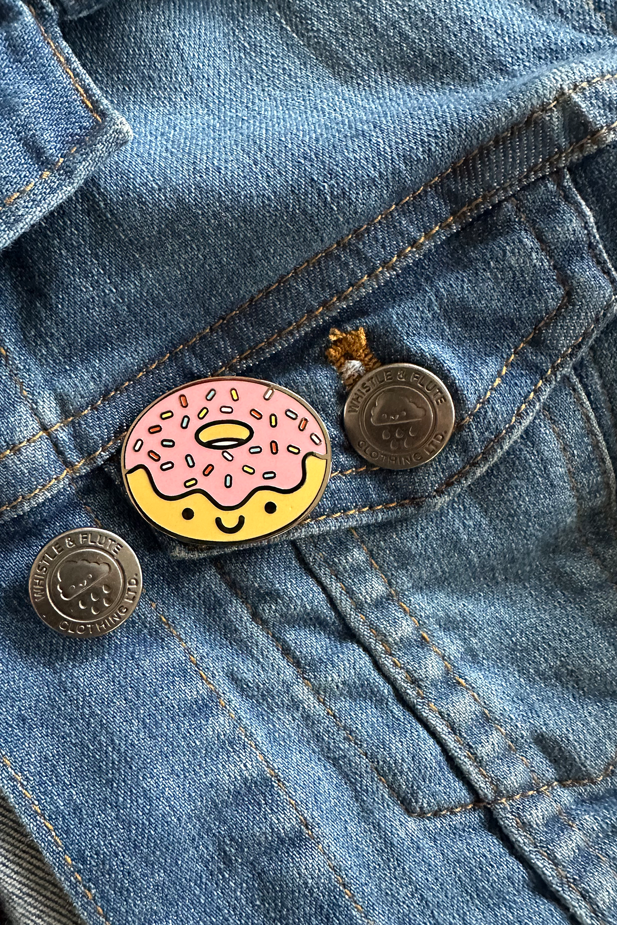 Kawaii Donut Enamel Pin