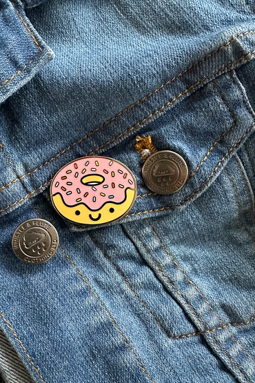 Kawaii Donut Enamel Pin