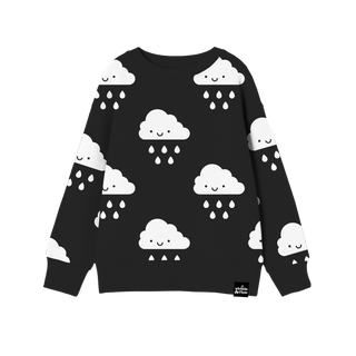 Kawaii Cloud Allover Print Sweatshirt