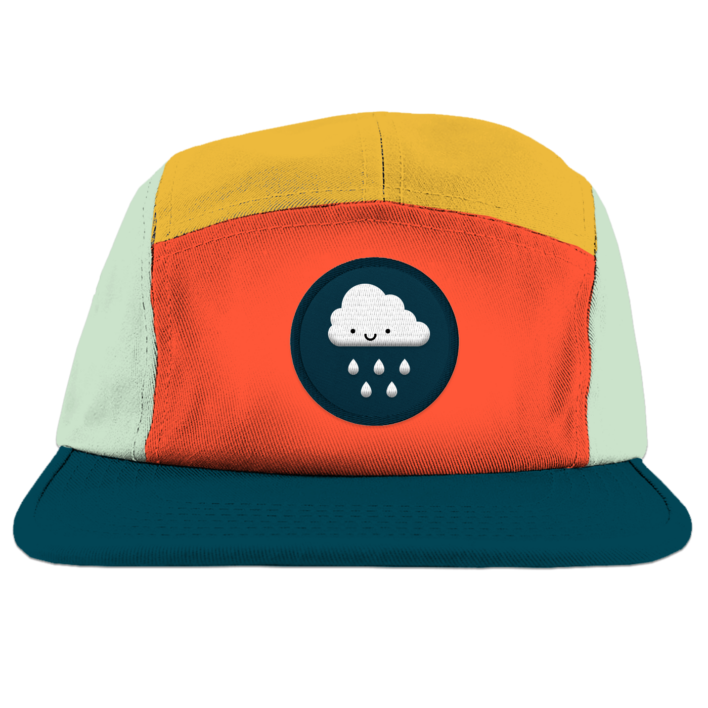 Colour Block Cloud Camp Cap