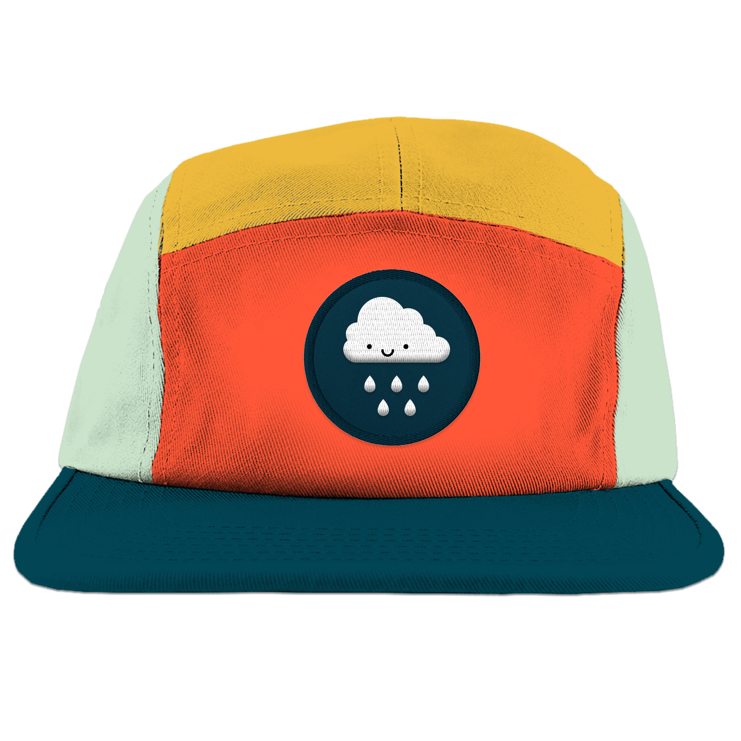 Colour Block Cloud Camp Cap