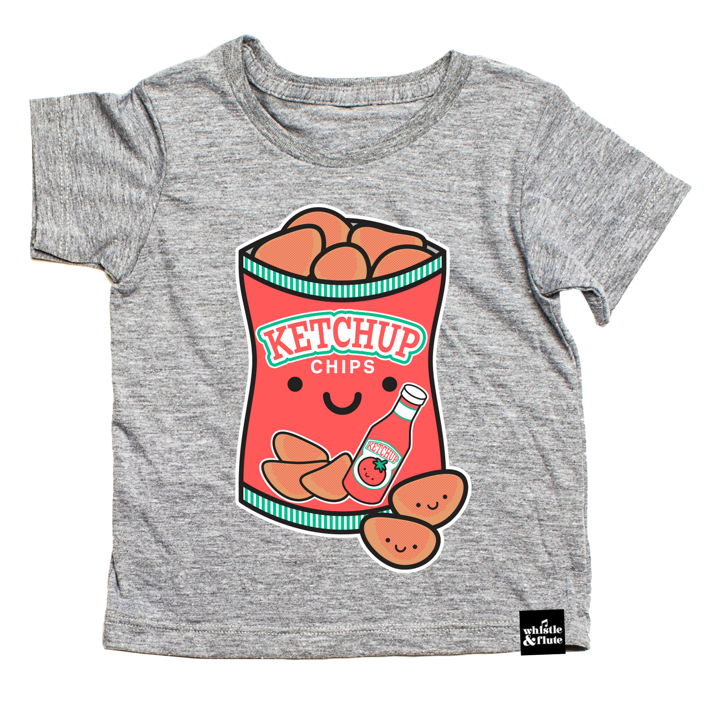 Kawaii Ketchup Chips T-Shirt