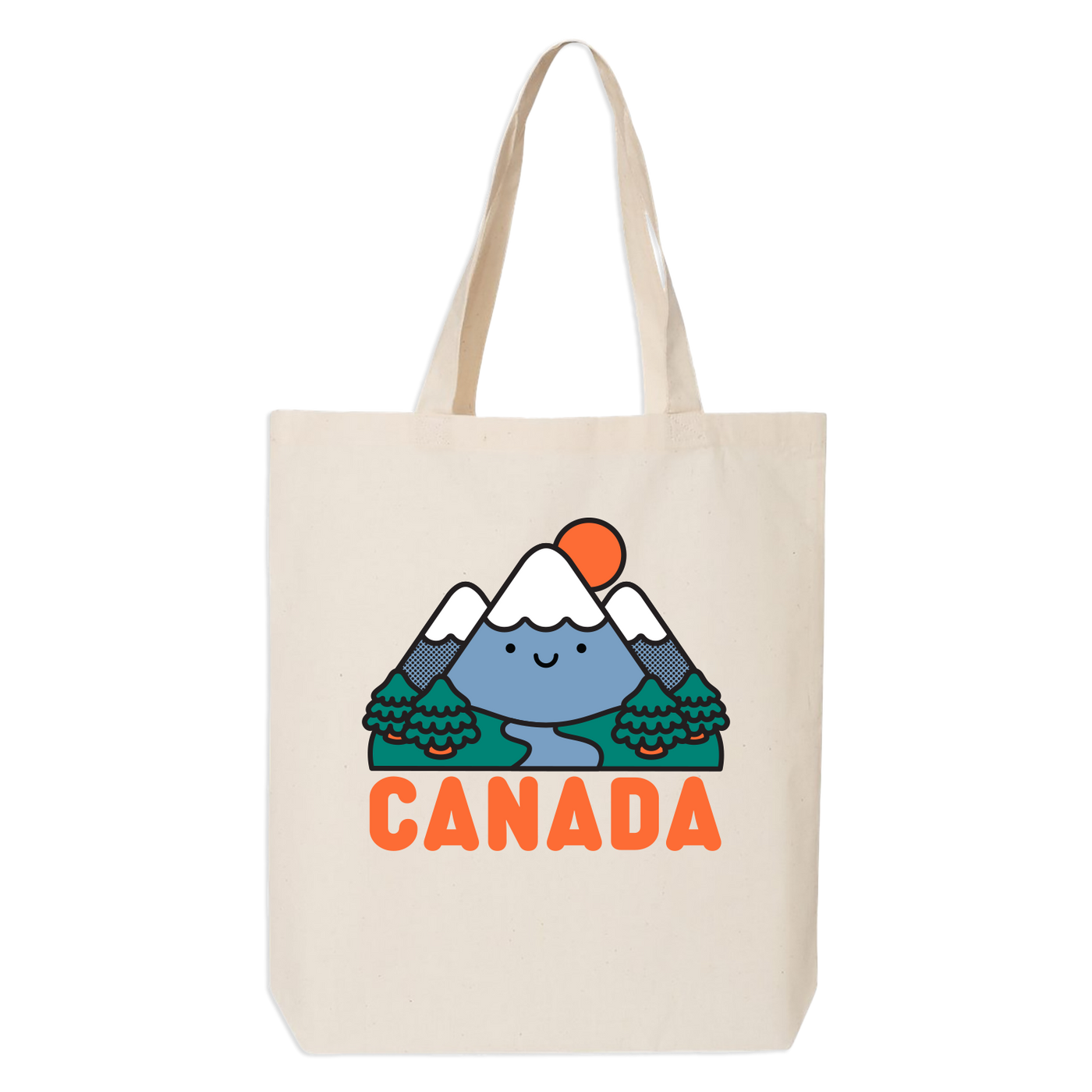Canada Kawaii Mountain Tote Bag