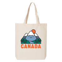Canada Kawaii Mountain Tote Bag