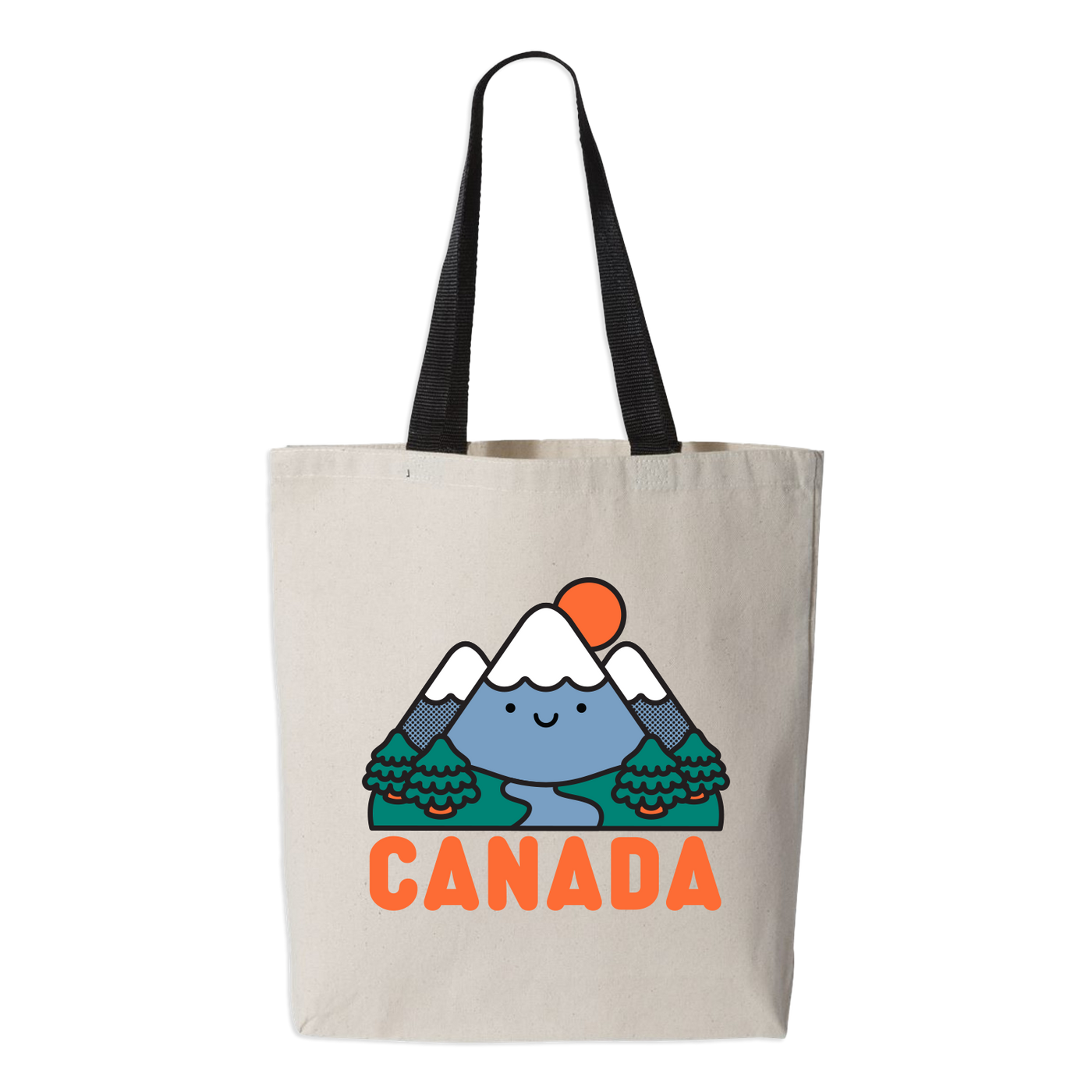 Canada Kawaii Mountain Tote Bag