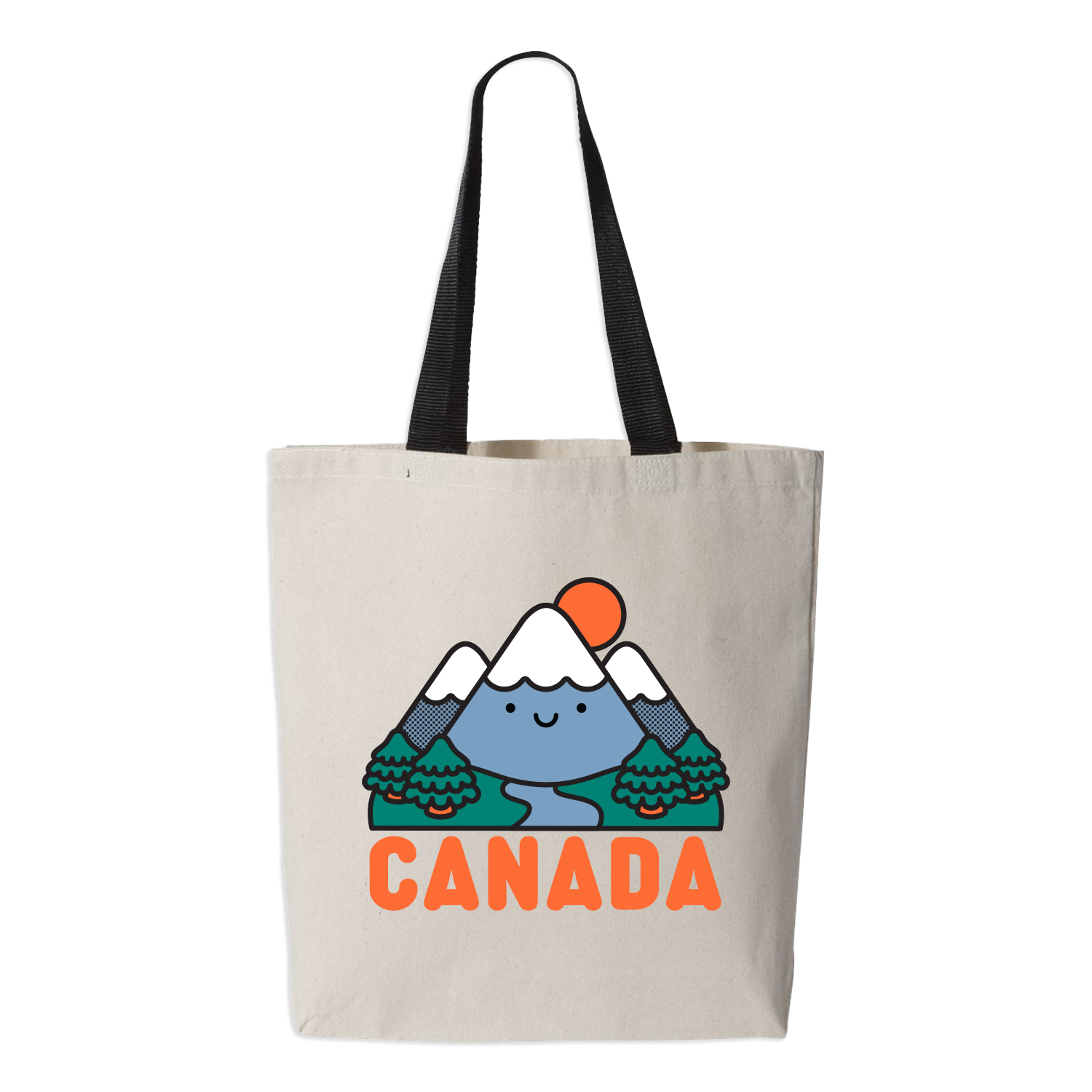 Canada Kawaii Mountain Tote Bag