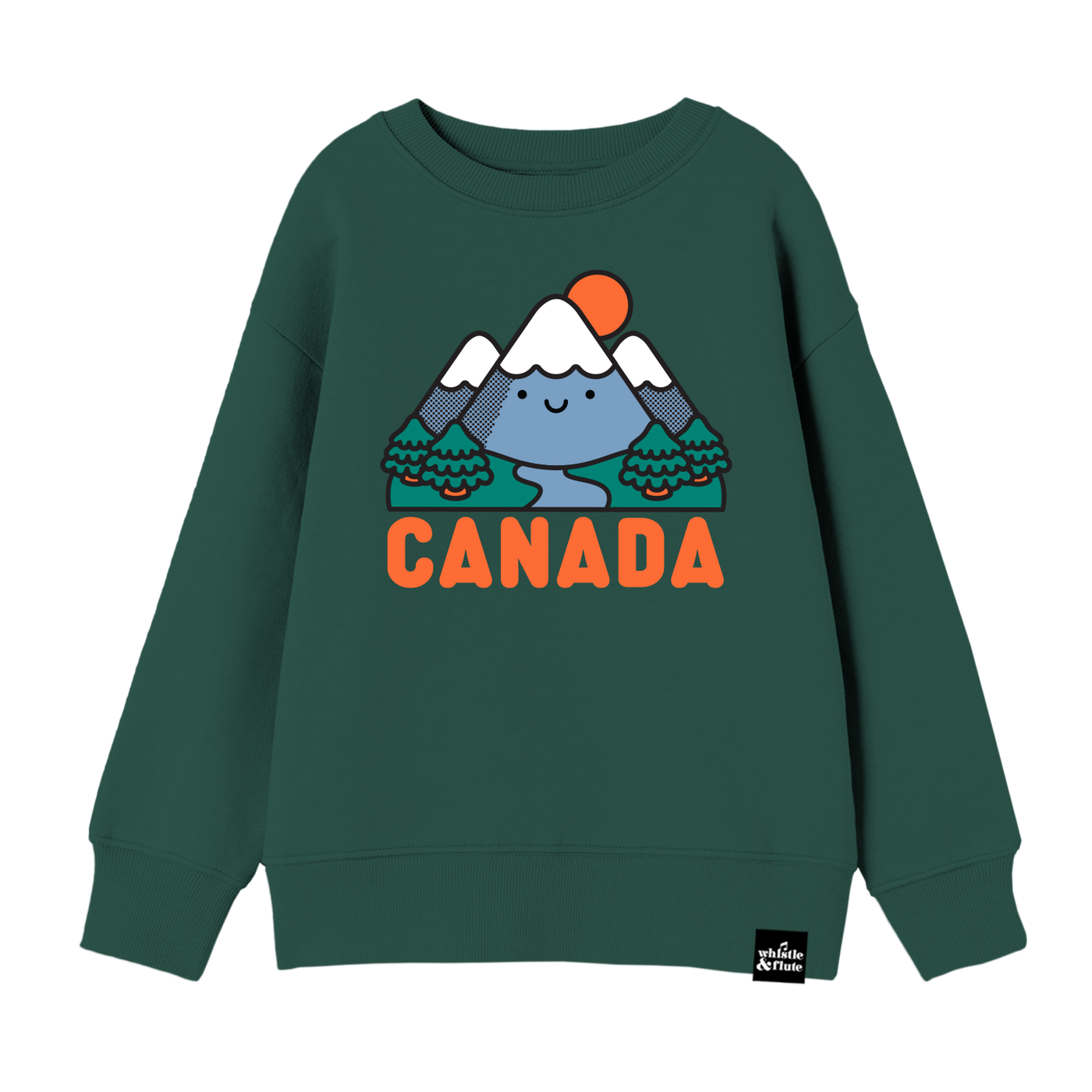 Kawaii Mountains CANADA Sweatshirt - Forest