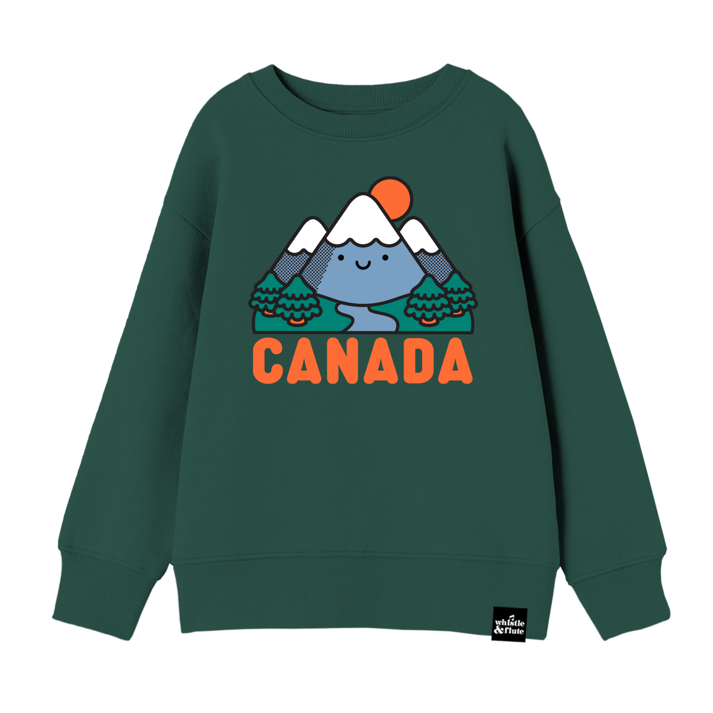 Kawaii Mountains CANADA Sweatshirt - Forest