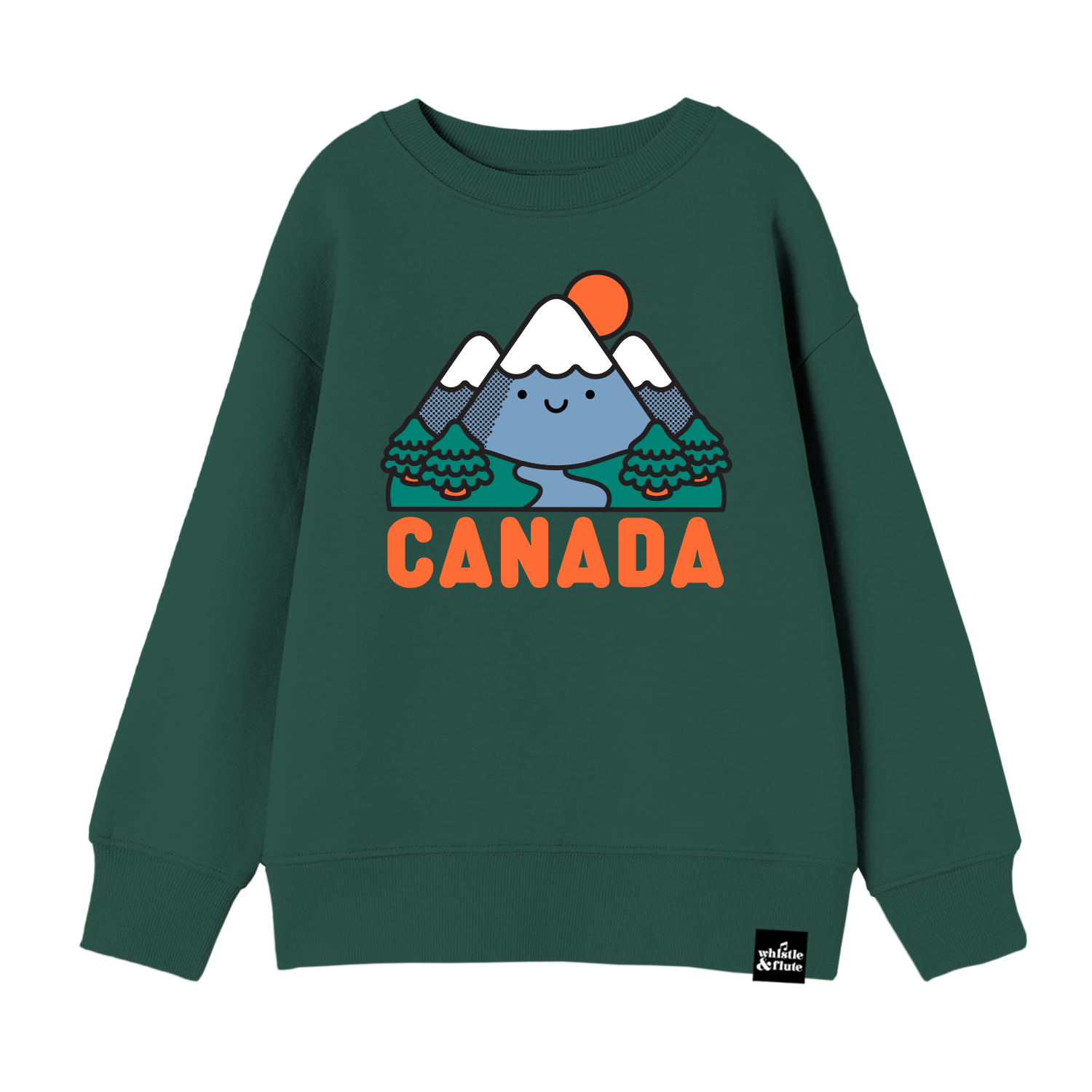 Kawaii Mountains CANADA Sweatshirt - Forest