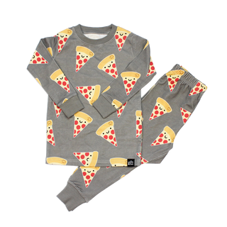 Kawaii Pizza Pyjama Set - Grey