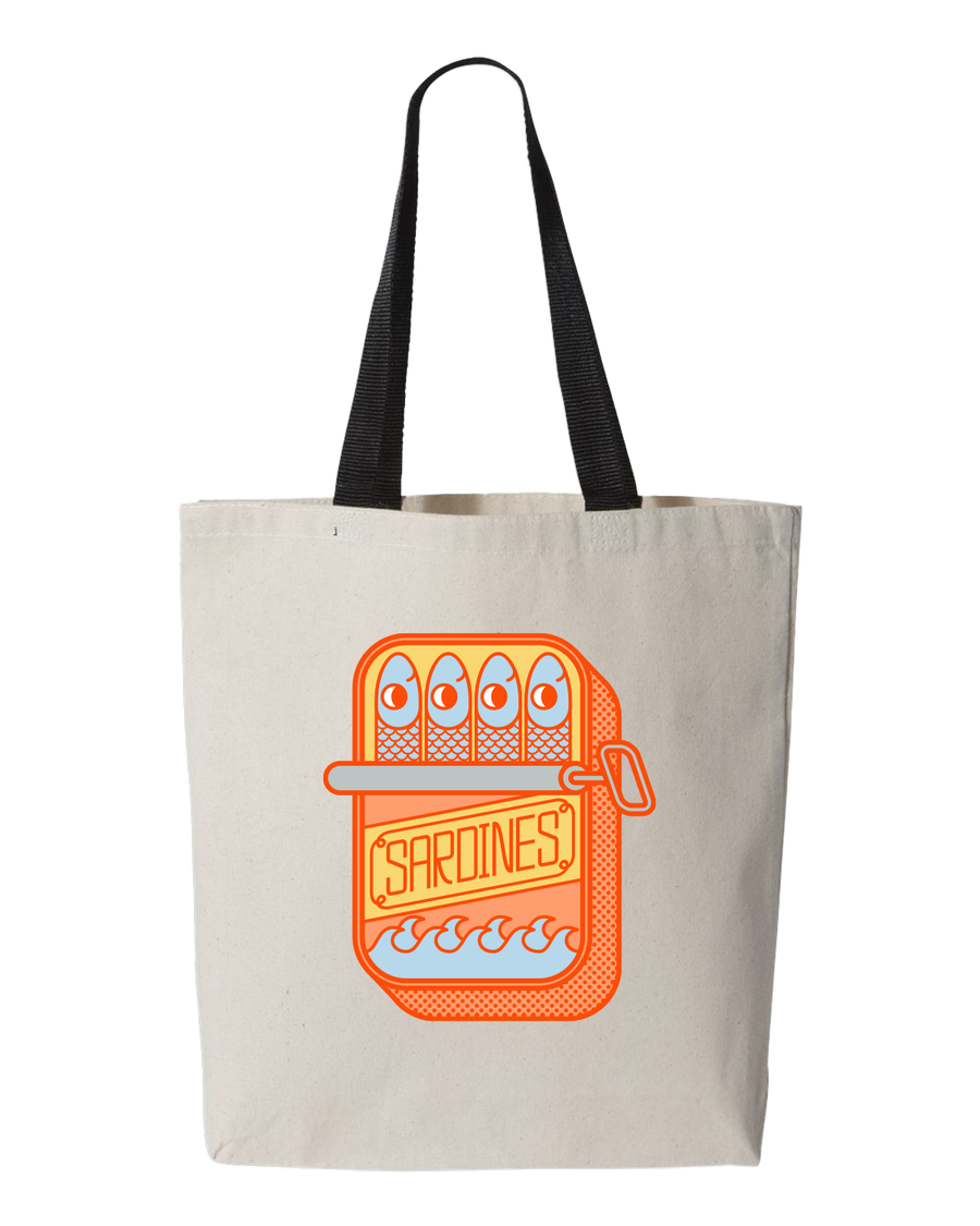 Kawaii Sardine Tote Bag