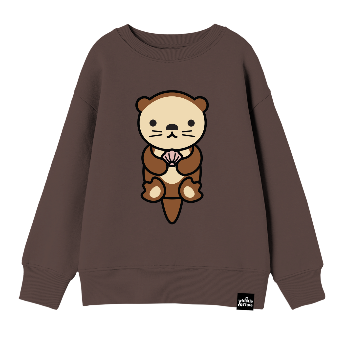 Kawaii Sea Otter Sweatshirt · Whistle Flute Clothing
