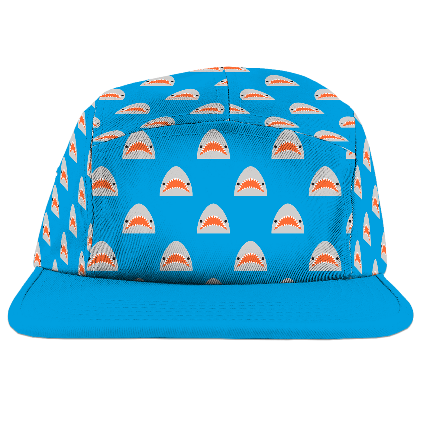 Kawaii Shark Camp Cap