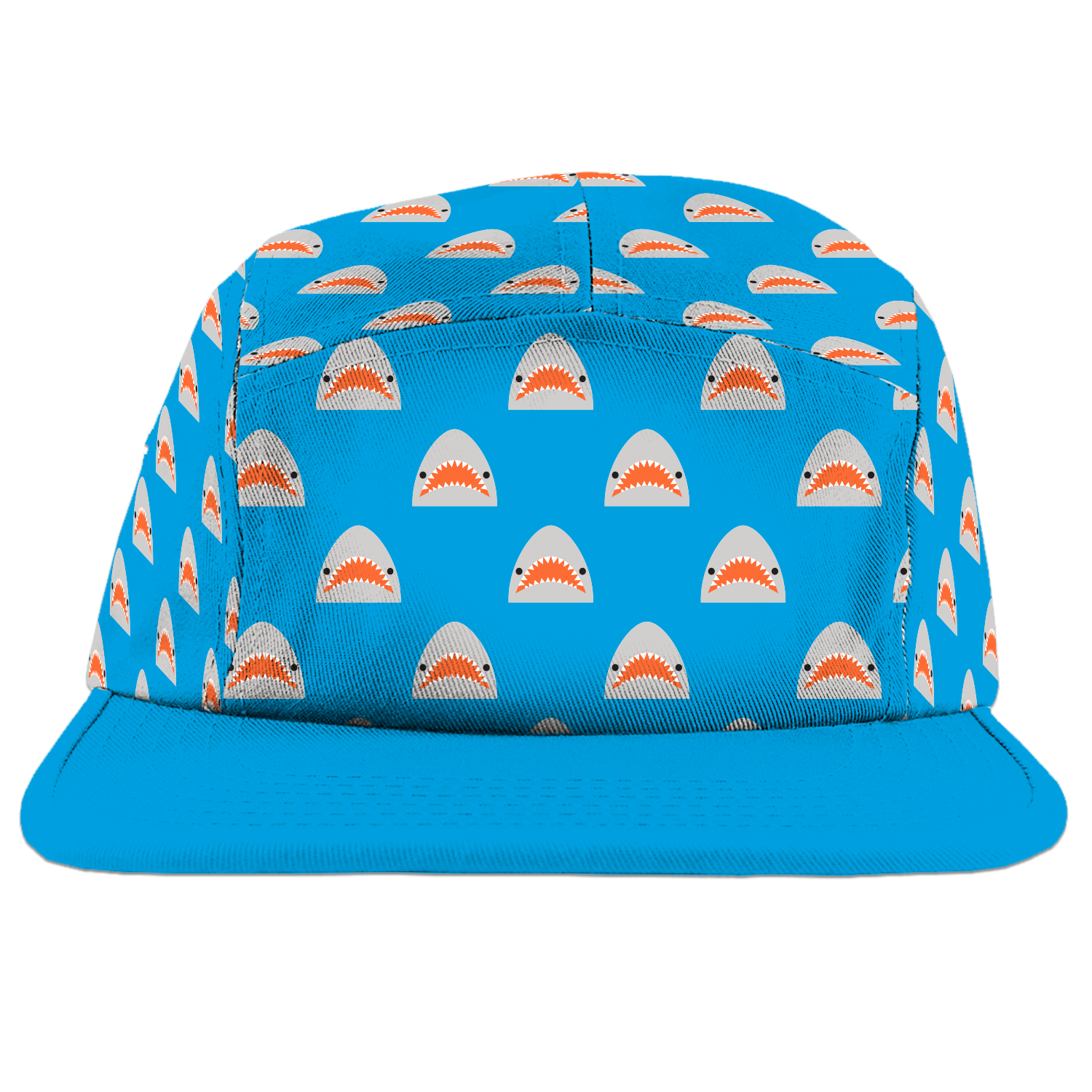 Kawaii Shark Camp Cap