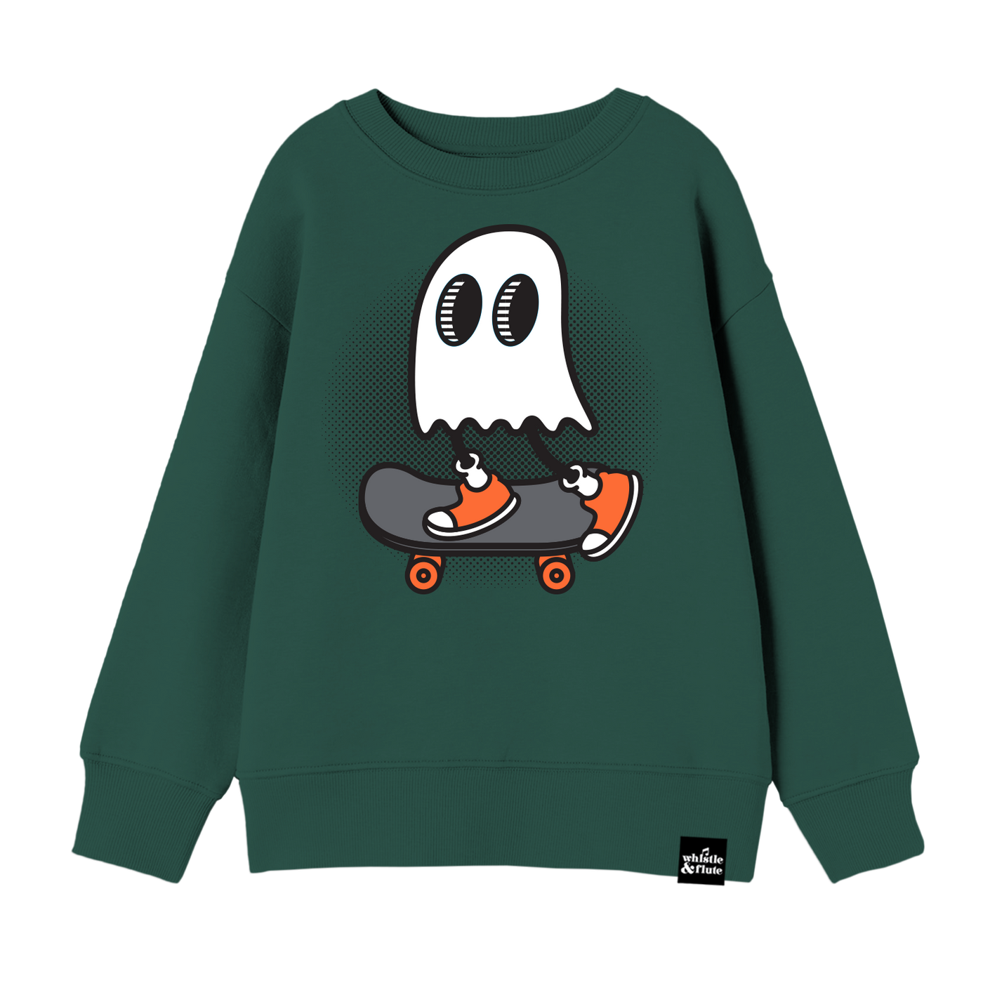 Kawaii Skateboard Ghost Sweatshirt