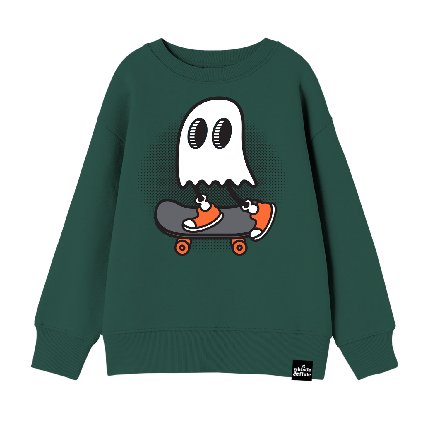 Kawaii Skateboard Ghost Sweatshirt