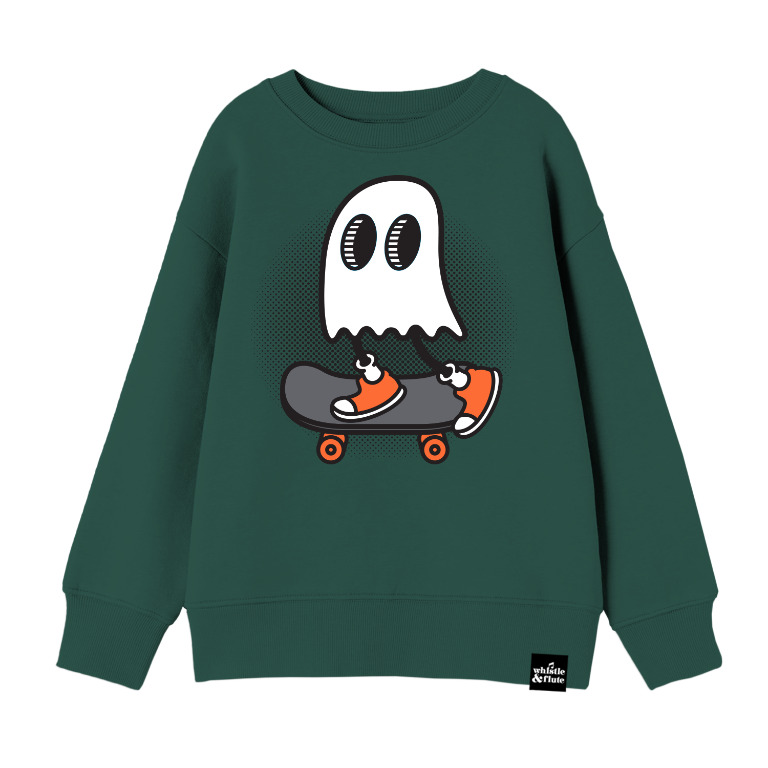 Kawaii Skateboard Ghost Sweatshirt