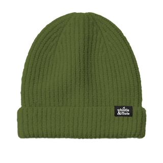 Ribbed Beanie - Olive