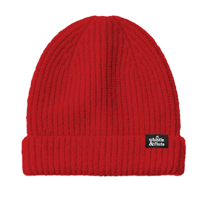 Ribbed Knit Toque - Red