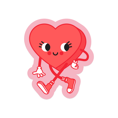 Heart Friend Vinyl Sticker