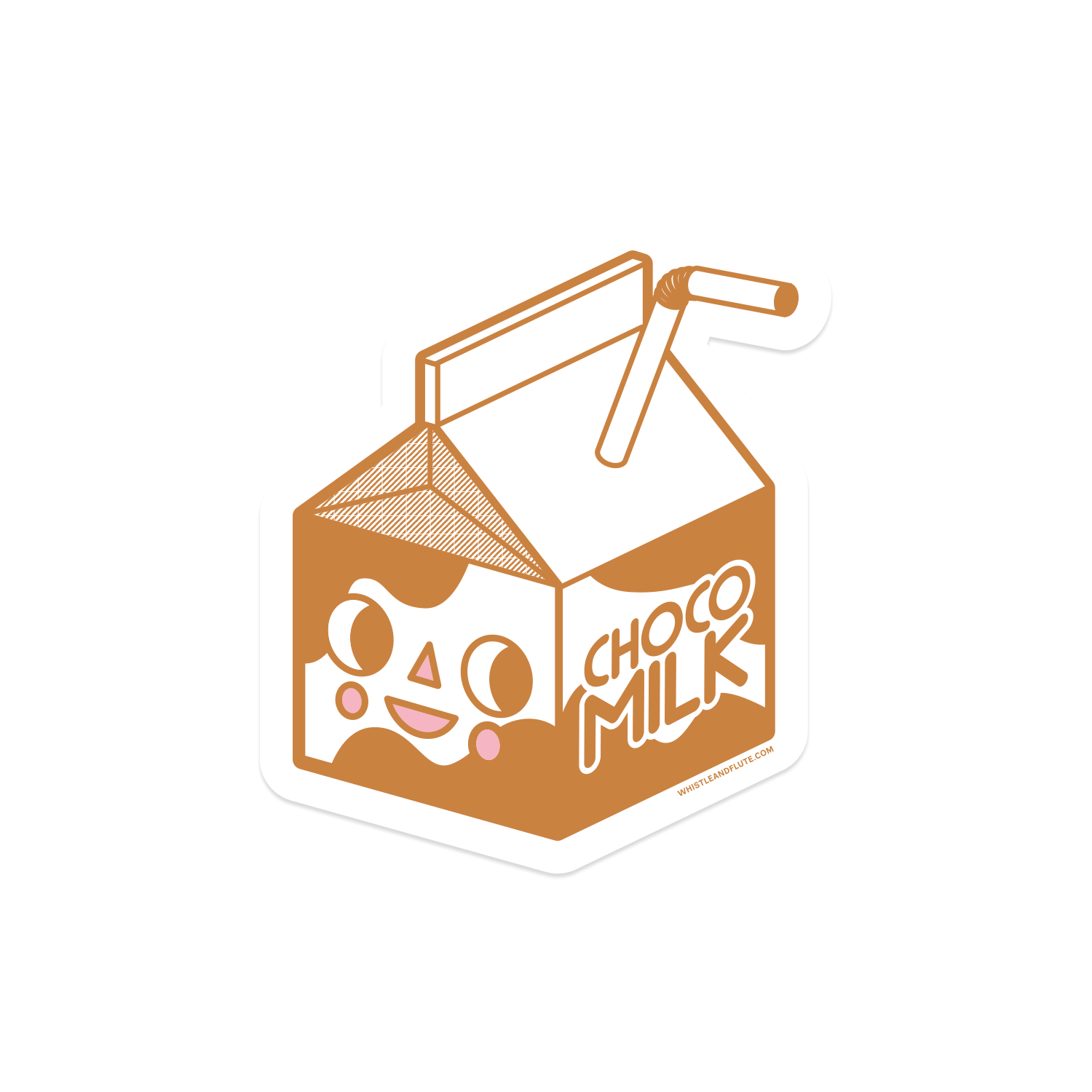 Kawaii Chocolate Milk Vinyl Sticker