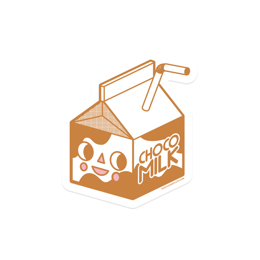 Kawaii Chocolate Milk Vinyl Sticker