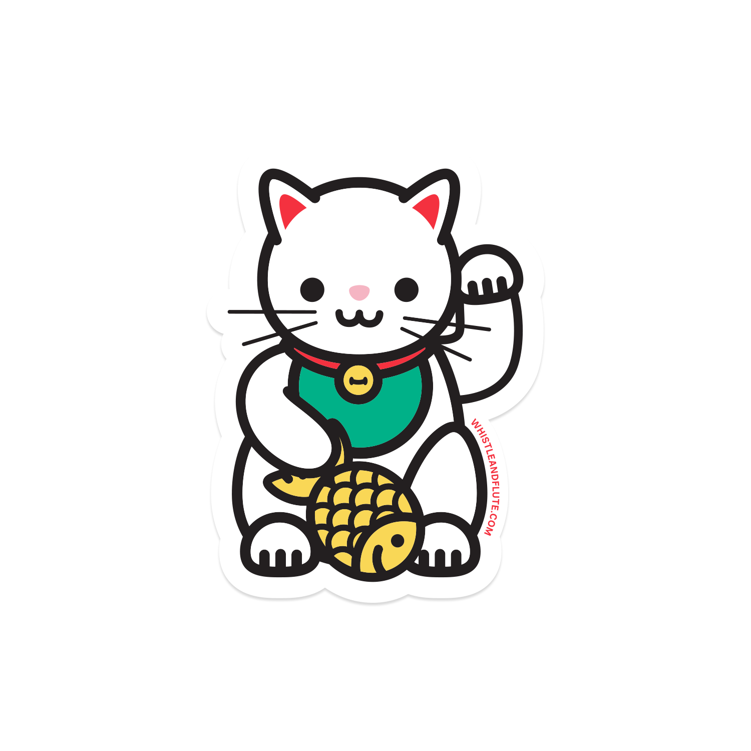Kawaii Lucky Cat Sticker