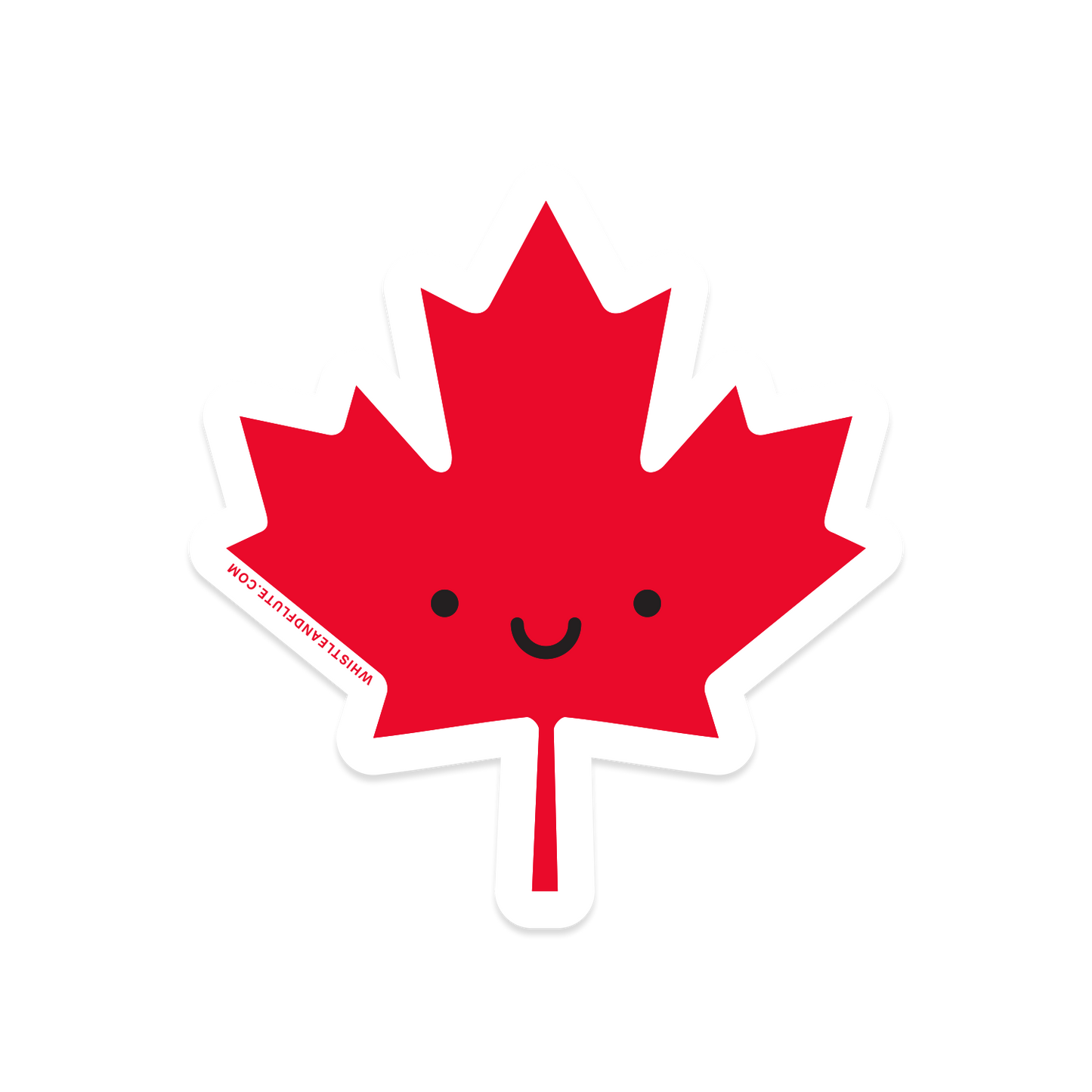 Kawaii Maple Leaf Vinyl Sticker