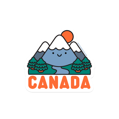 Kawaii Mountain CANADA Vinyl Sticker