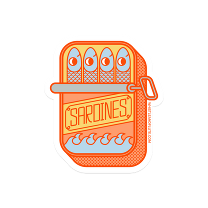 Sardines Vinyl Sticker