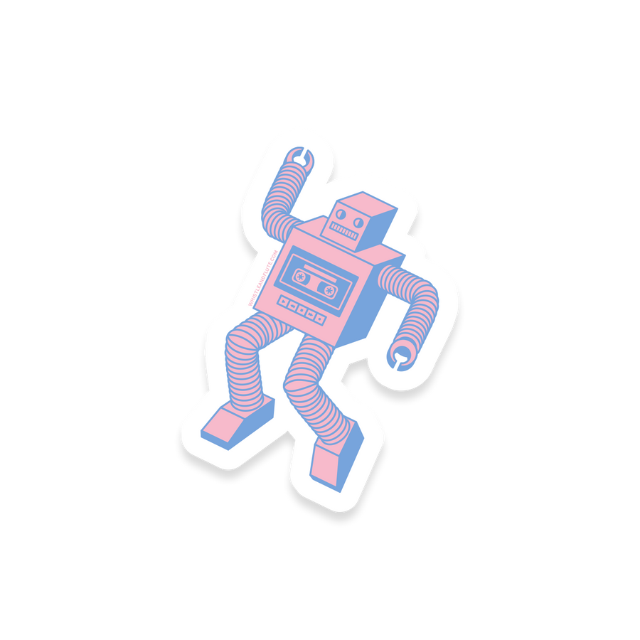 Robot Rock Vinyl Sticker