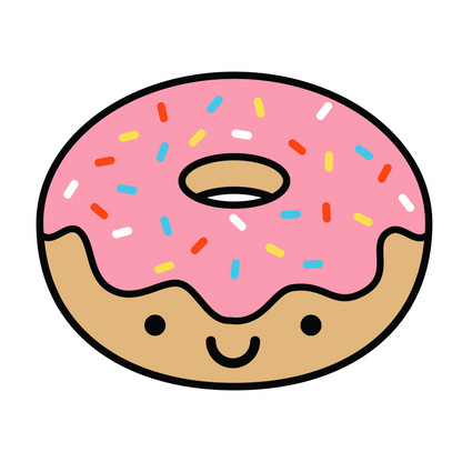 Doughnut Vinyl Sticker