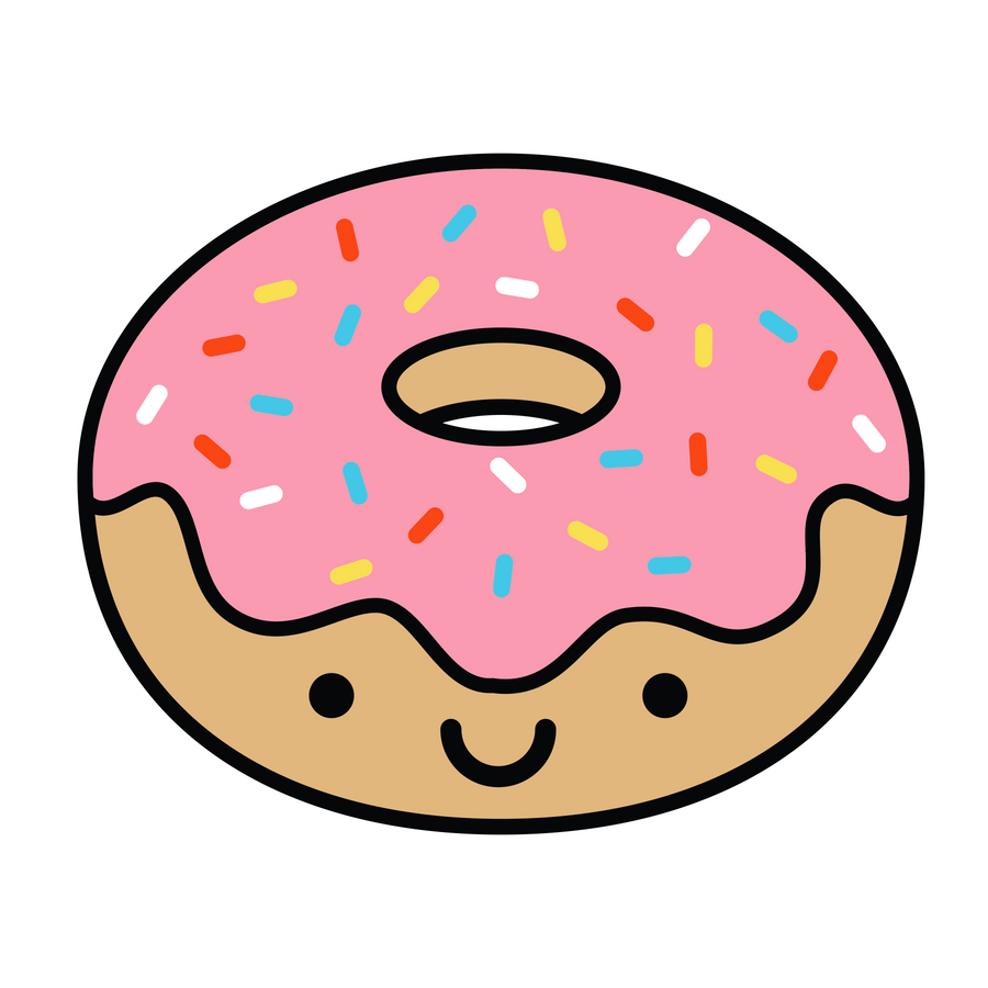 Donut Vinyl Sticker