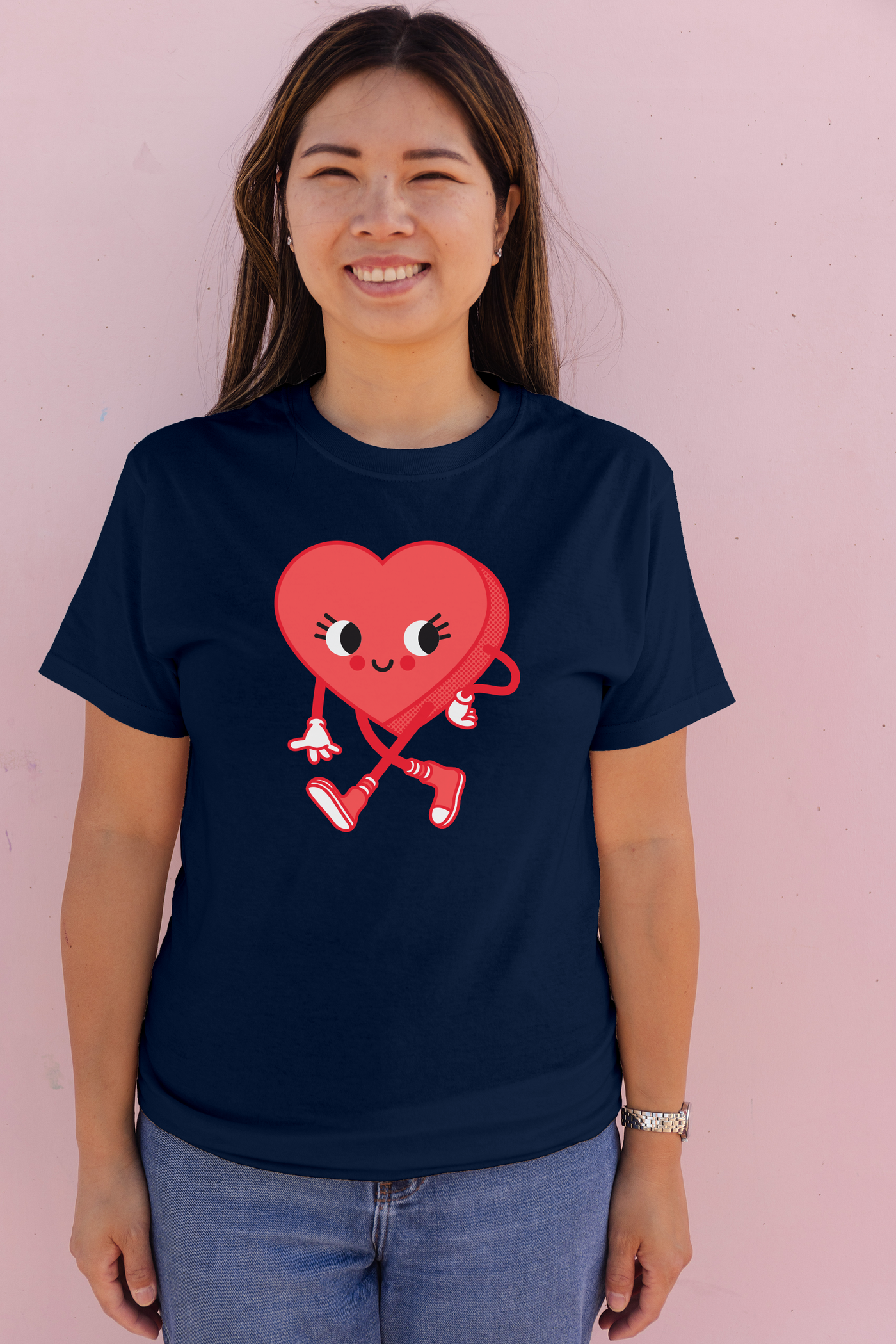 Adult Kawaii Heart Friend T-Shirt