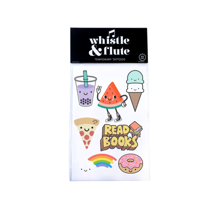 Whistle & Flute Temporary Tattoos