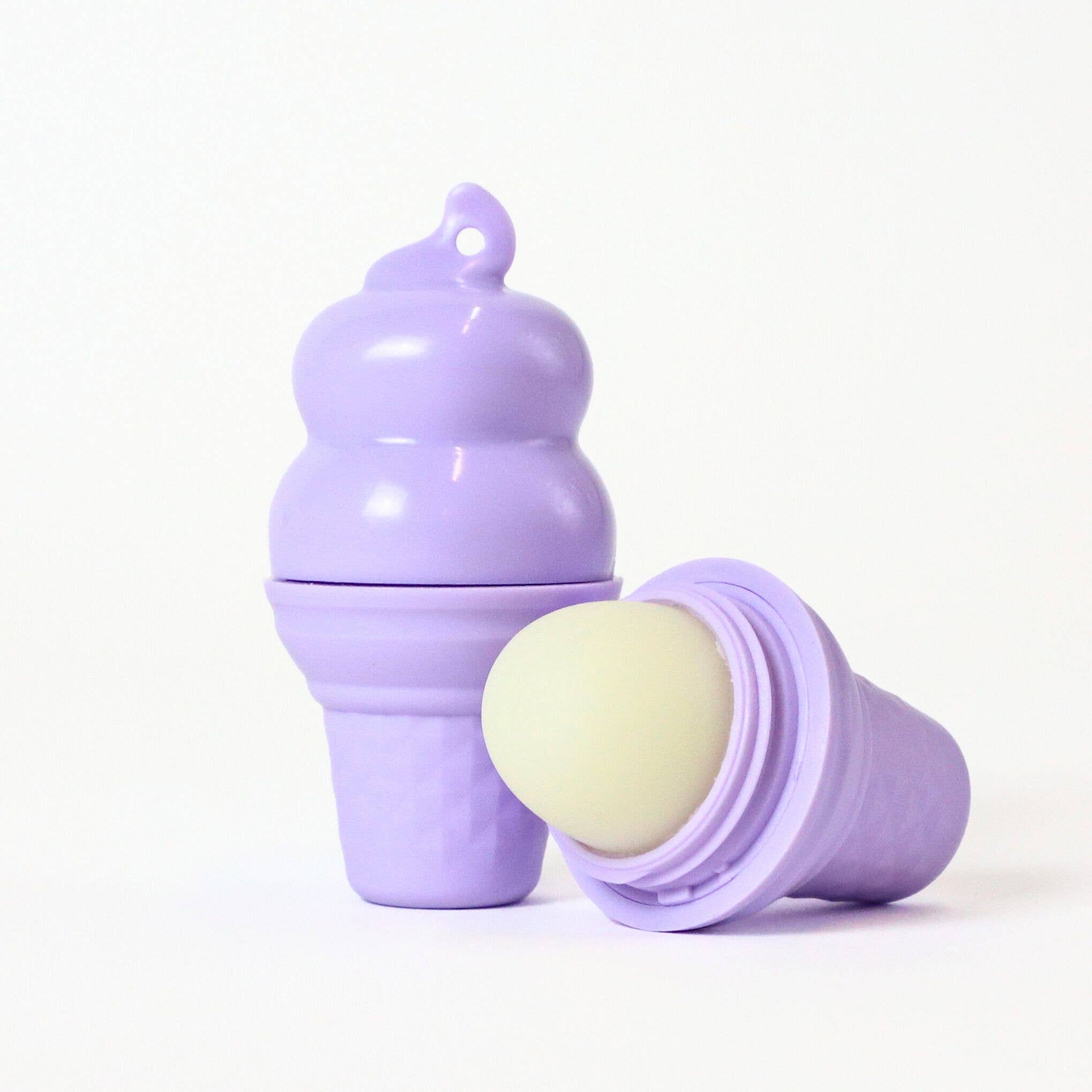 Purple Ice Cream Lip Balm 100% Natural LEMON MERINGUE PIE