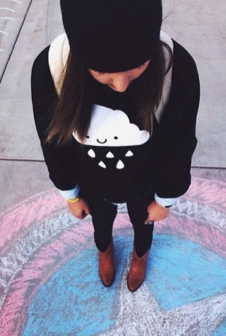 Kawaii Cloud Sweatshirt Adult Unisex