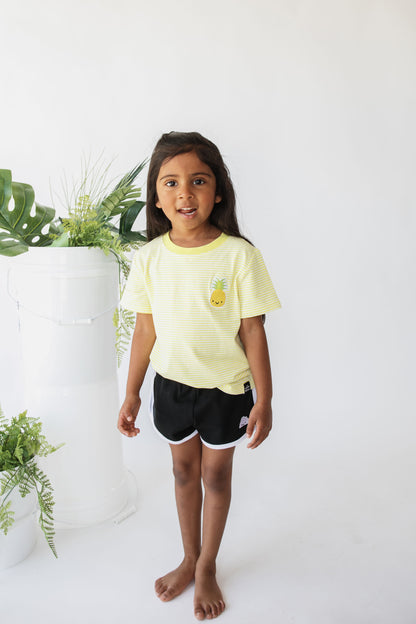 Kawaii Pineapple Striped T-Shirt