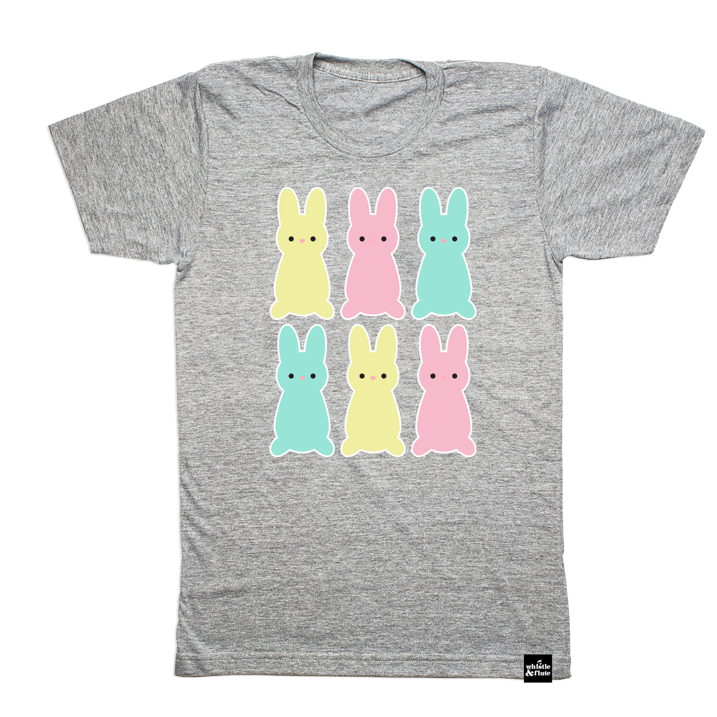 Kawaii Marshmallow Bunnies T-Shirt - Adult