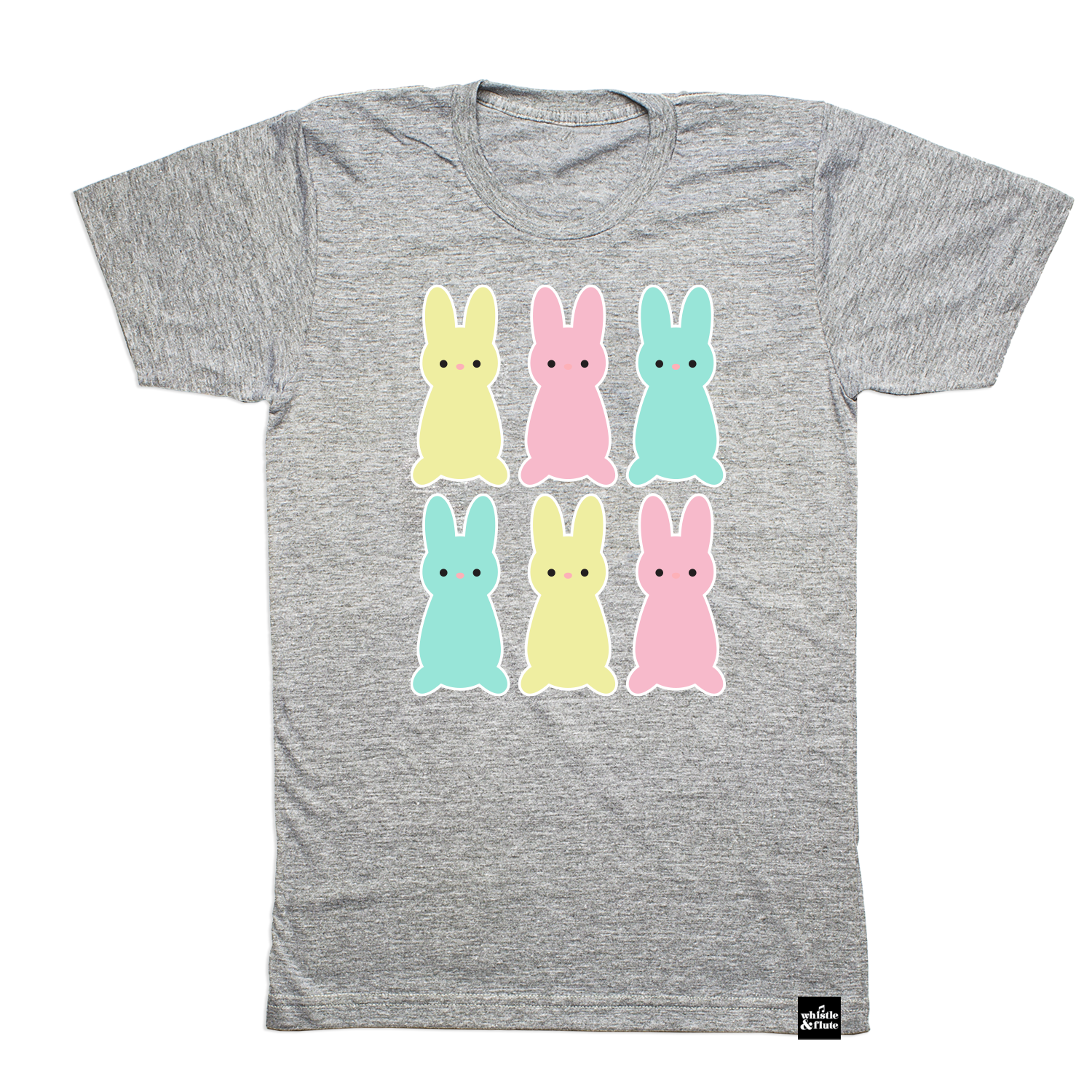 Kawaii Marshmallow Bunnies T-Shirt - Adult