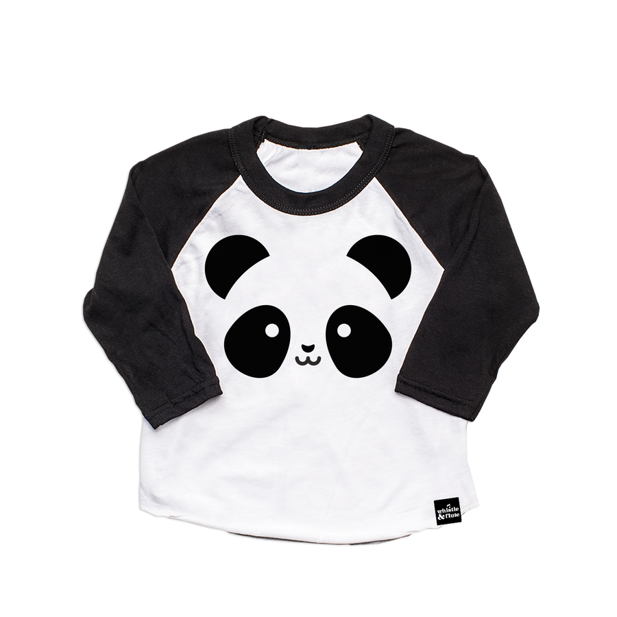 Kawaii Panda Baseball T-Shirt